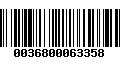 Código de Barras 0036800063358