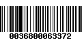 Código de Barras 0036800063372