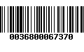 Código de Barras 0036800067370