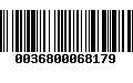 Código de Barras 0036800068179