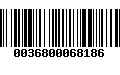 Código de Barras 0036800068186