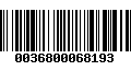 Código de Barras 0036800068193