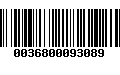 Código de Barras 0036800093089