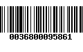 Código de Barras 0036800095861