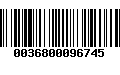 Código de Barras 0036800096745