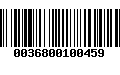 Código de Barras 0036800100459