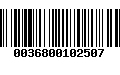 Código de Barras 0036800102507