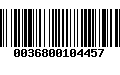 Código de Barras 0036800104457