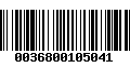 Código de Barras 0036800105041