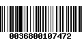 Código de Barras 0036800107472