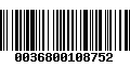 Código de Barras 0036800108752