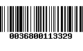 Código de Barras 0036800113329