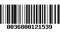 Código de Barras 0036800121539