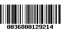 Código de Barras 0036800129214