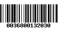 Código de Barras 0036800132030