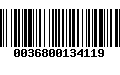 Código de Barras 0036800134119