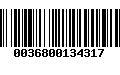 Código de Barras 0036800134317