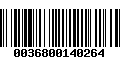 Código de Barras 0036800140264