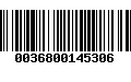 Código de Barras 0036800145306