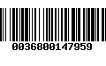 Código de Barras 0036800147959