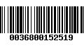 Código de Barras 0036800152519