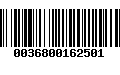 Código de Barras 0036800162501