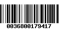 Código de Barras 0036800179417