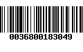 Código de Barras 0036800183049