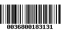 Código de Barras 0036800183131