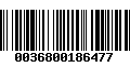 Código de Barras 0036800186477