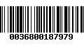 Código de Barras 0036800187979