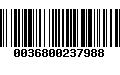 Código de Barras 0036800237988