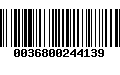 Código de Barras 0036800244139