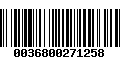 Código de Barras 0036800271258