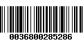 Código de Barras 0036800285286