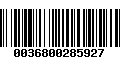 Código de Barras 0036800285927