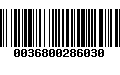 Código de Barras 0036800286030