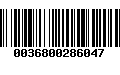 Código de Barras 0036800286047