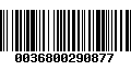 Código de Barras 0036800290877