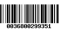 Código de Barras 0036800299351