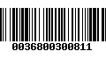 Código de Barras 0036800300811