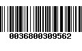 Código de Barras 0036800309562