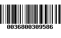 Código de Barras 0036800309586