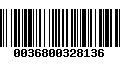 Código de Barras 0036800328136