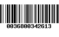 Código de Barras 0036800342613