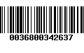 Código de Barras 0036800342637