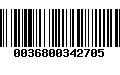 Código de Barras 0036800342705