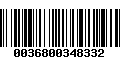 Código de Barras 0036800348332