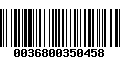 Código de Barras 0036800350458