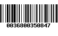 Código de Barras 0036800350847